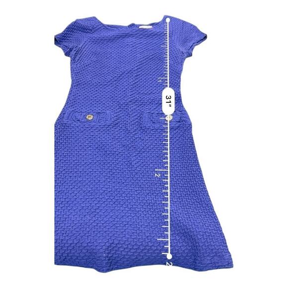 Lily Pulitzer Mini Dress Womens Small Purple Textured Knit Pockets Cruise Resort - Picture 4 of 8